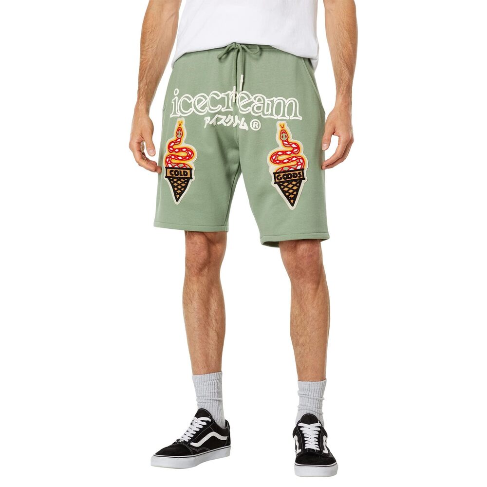 Ice Cream Lemon Shorts Hedge Green SM